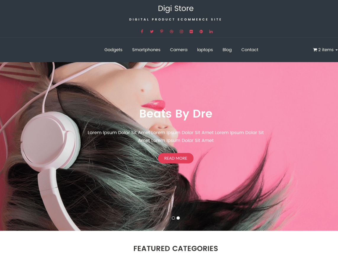 Digi Store Theme Miễn phí Tải về