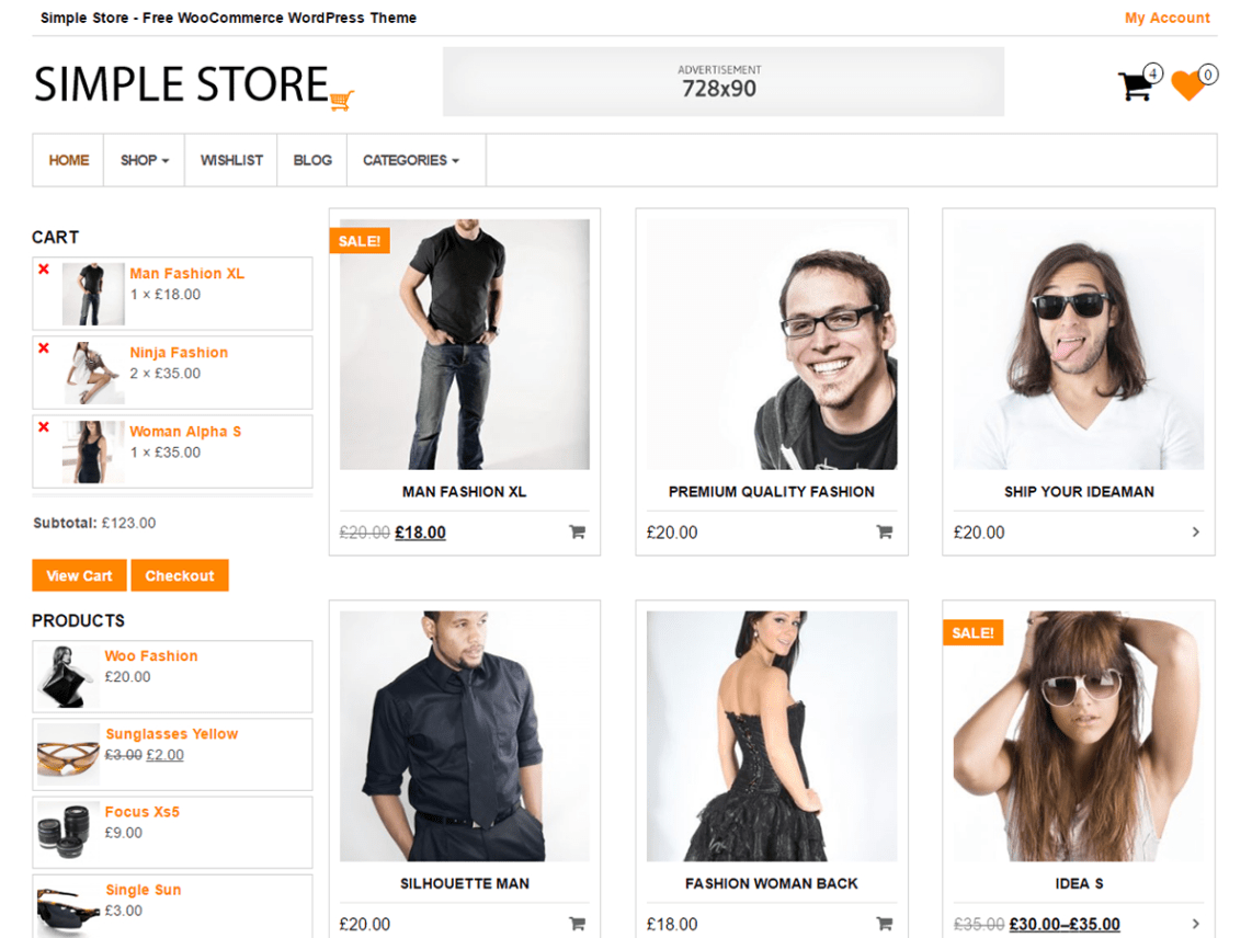 Simple Store Theme Miễn phí Tải về