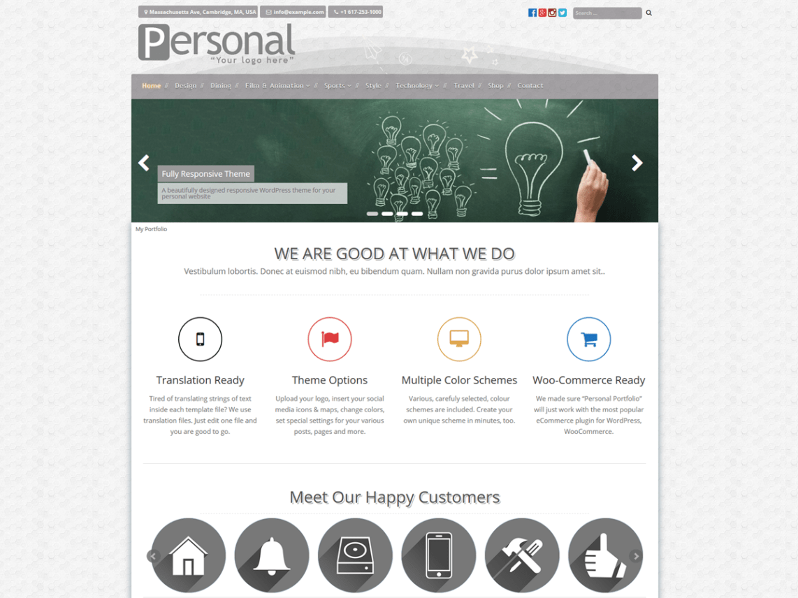 Personal Portfolio Theme Miễn phí Tải về