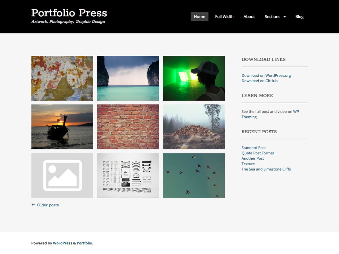 Portfolio Press Theme Miễn phí Tải về