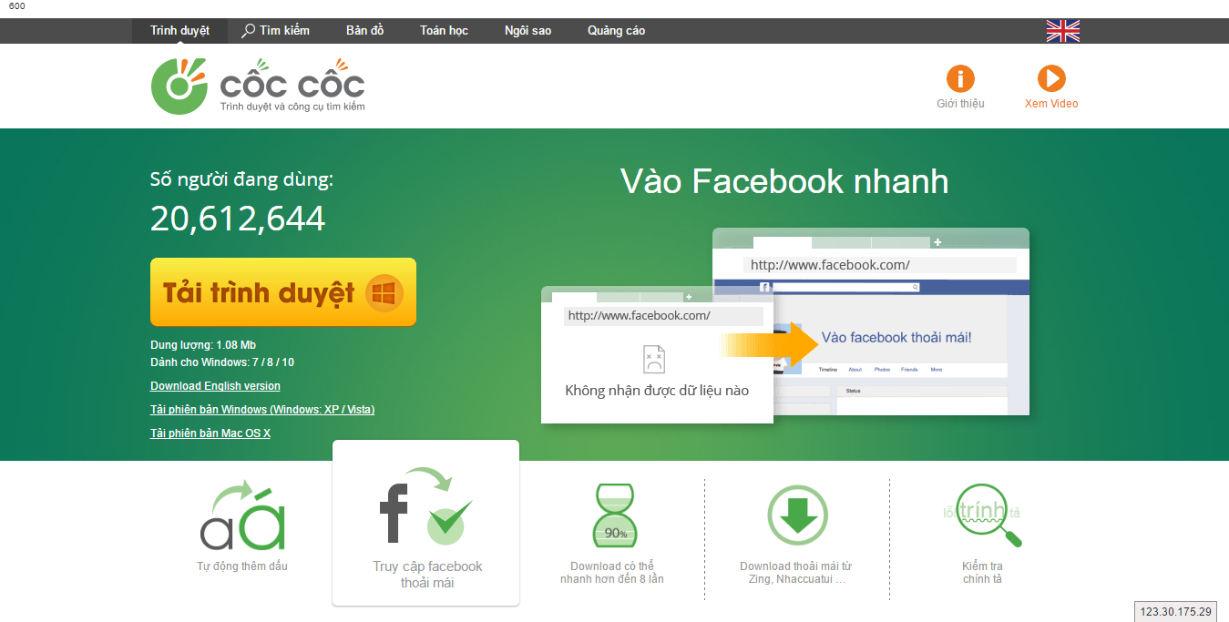 Trình duyệt Cốc Cốc, lướt web theo phong cách Việt