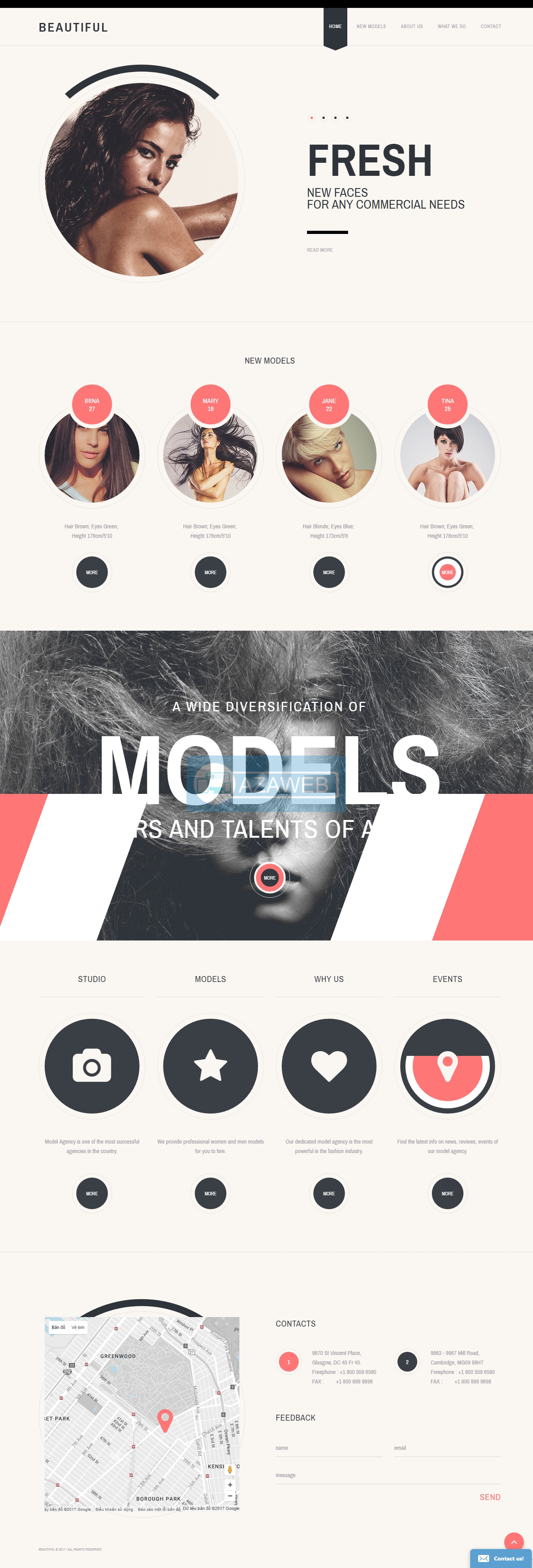 Model Agency Responsive