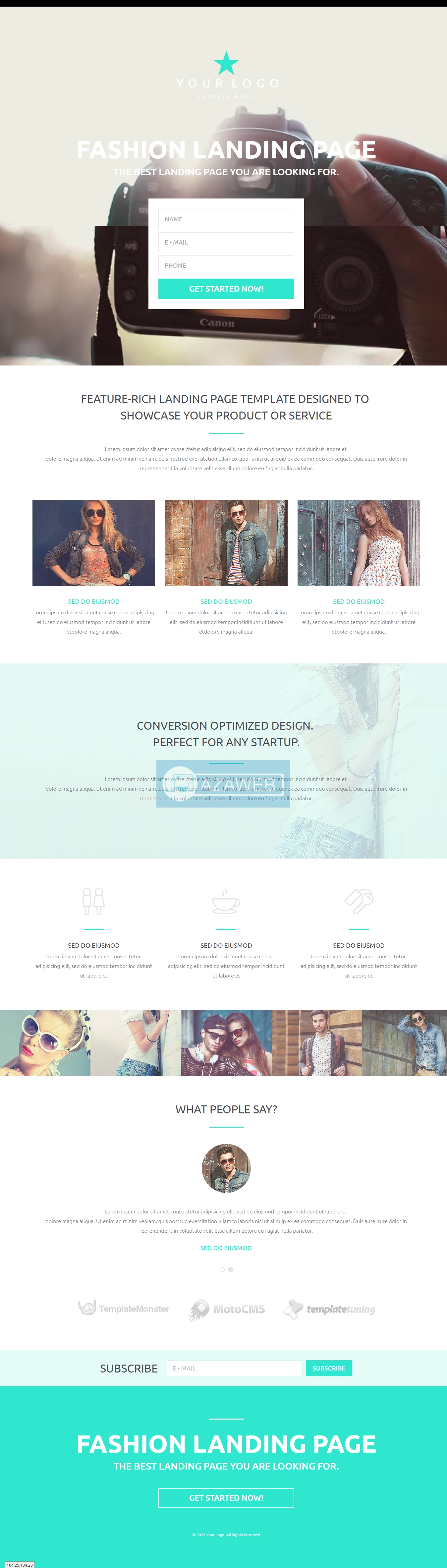 Fashion Responsive Landing Page