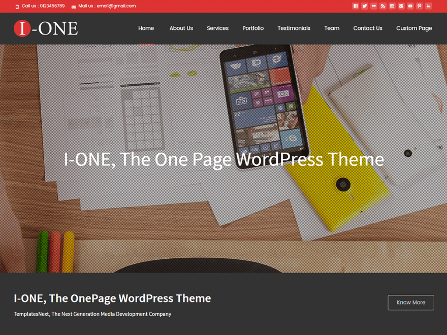 i-one Theme Miễn phí Tải về