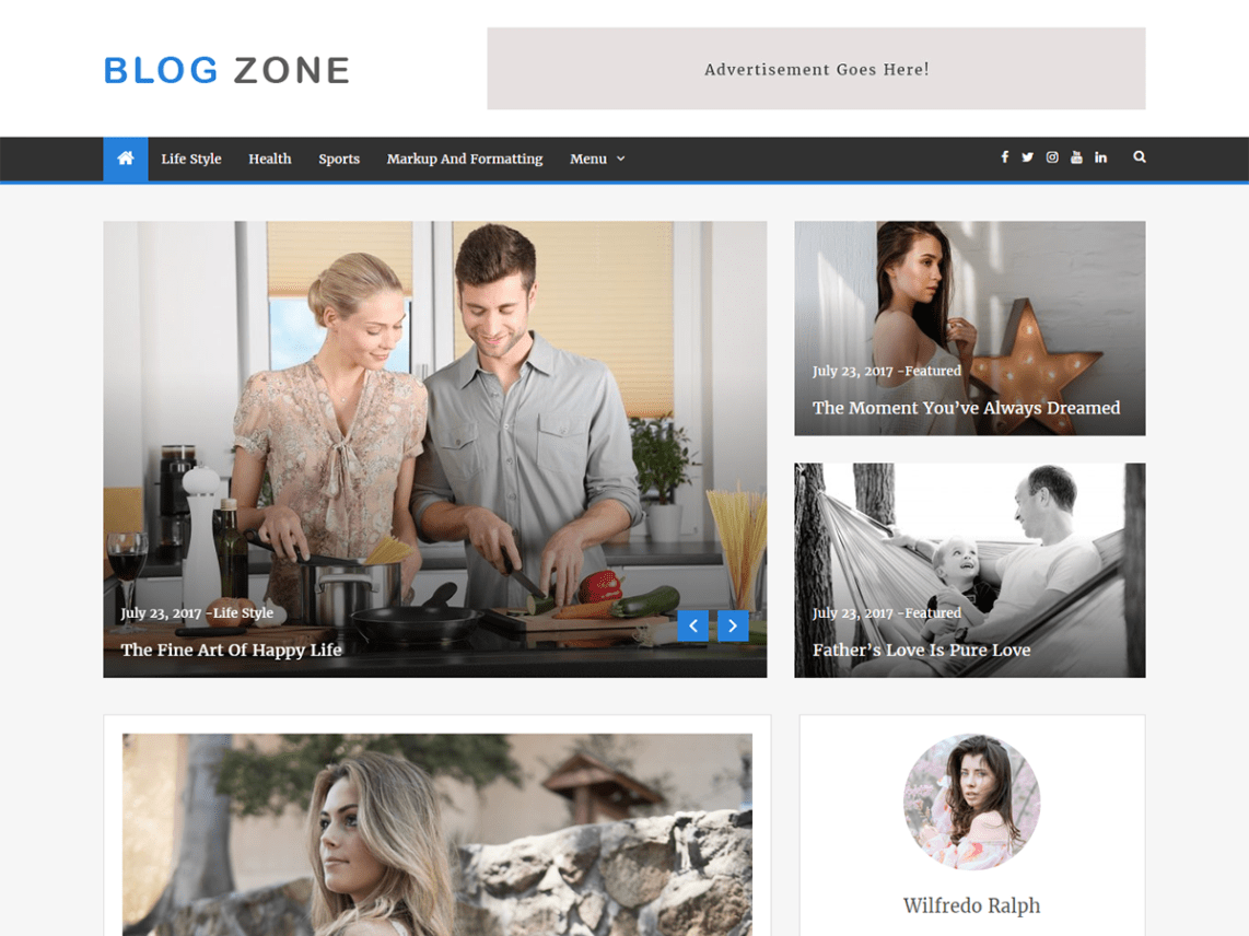 Blog Zone Theme Miễn phí Tải về