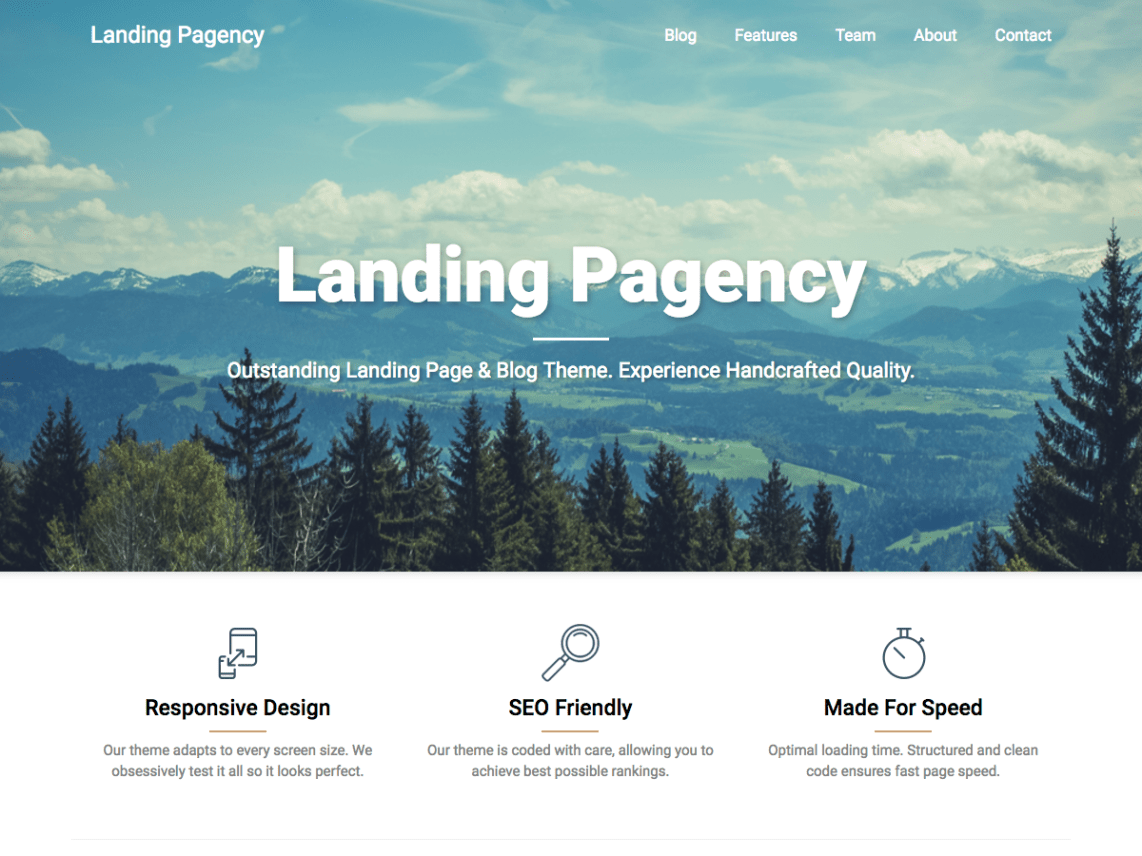 Landing Pagency Theme Tải xuống miễn phí