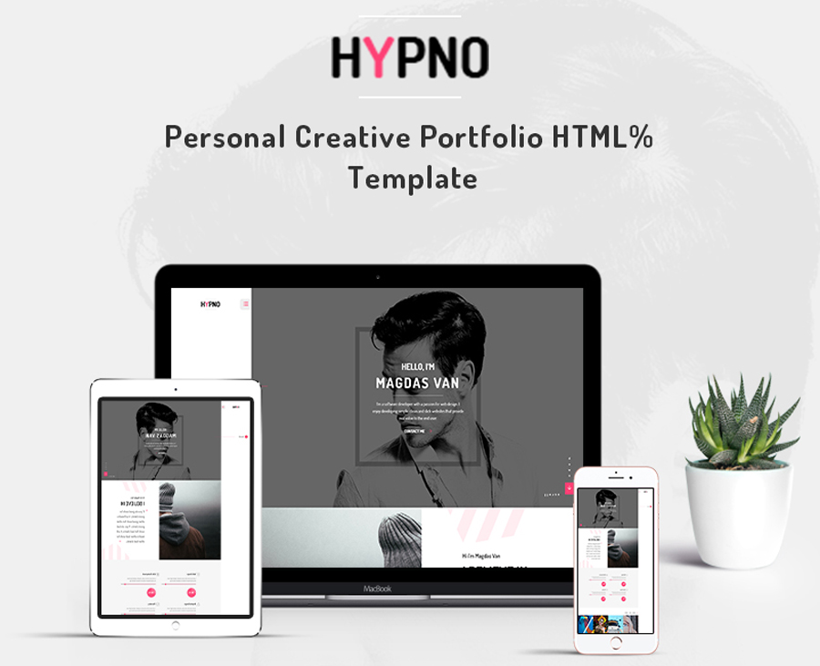 Hypno - Mẫu trang web danh mục đầu tư sáng tạo cá nhân