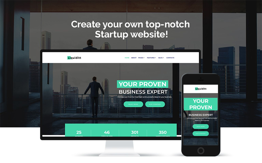 Liquiditt - Tư vấn kinh doanh Elementor WordPress Theme