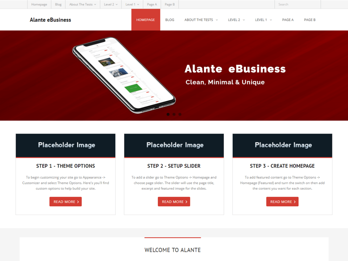 Alante eBusiness Theme Miễn phí Tải về