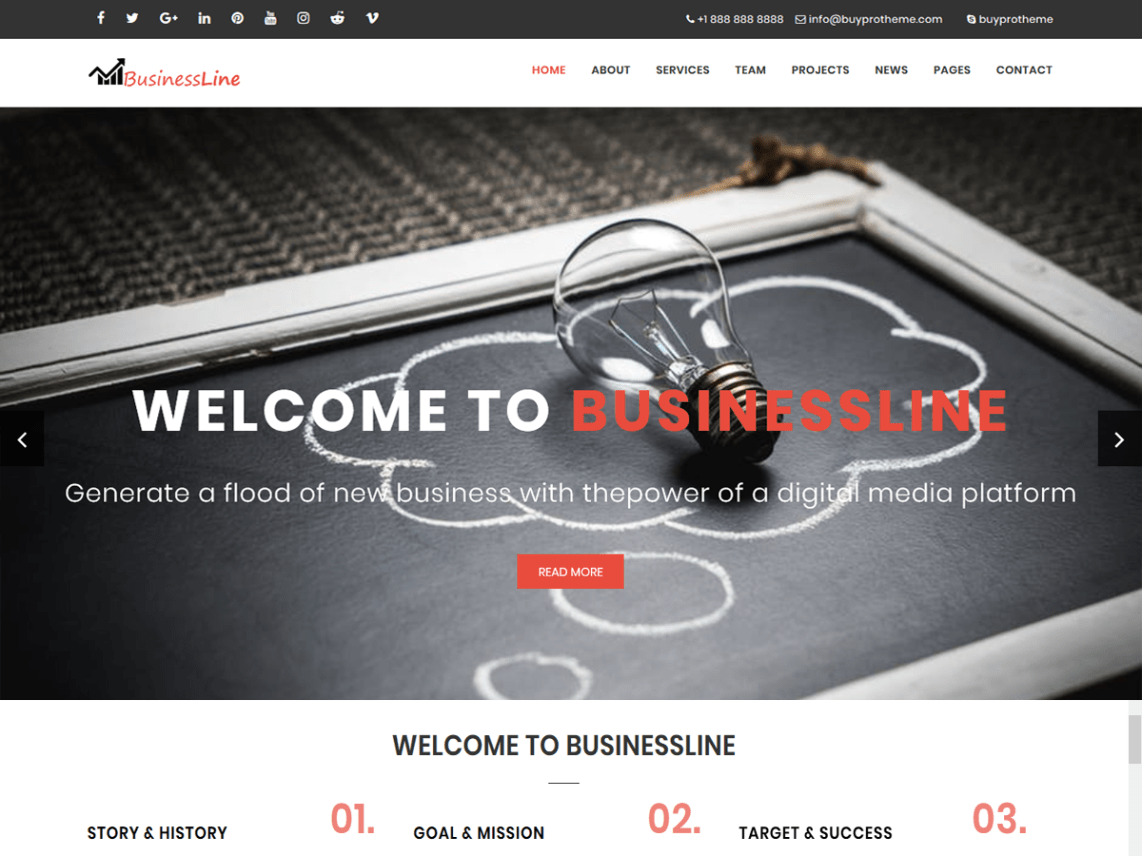 BPTBusinessLine Theme Miễn phí Tải về