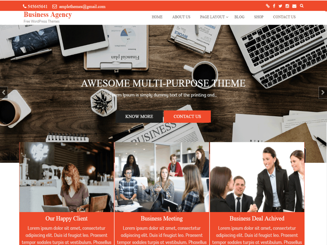 Business Agency Theme Miễn phí Tải về