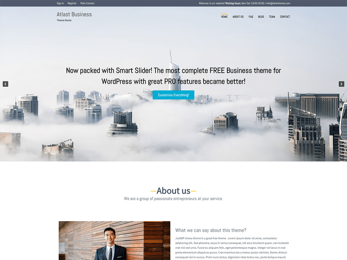 Atlast Business Theme Miễn phí Tải về