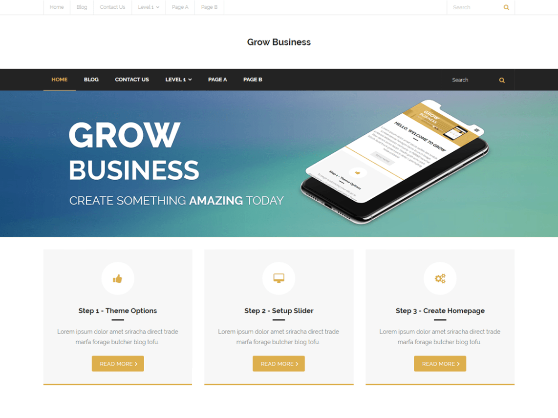 Grow Business Theme Miễn phí Tải về