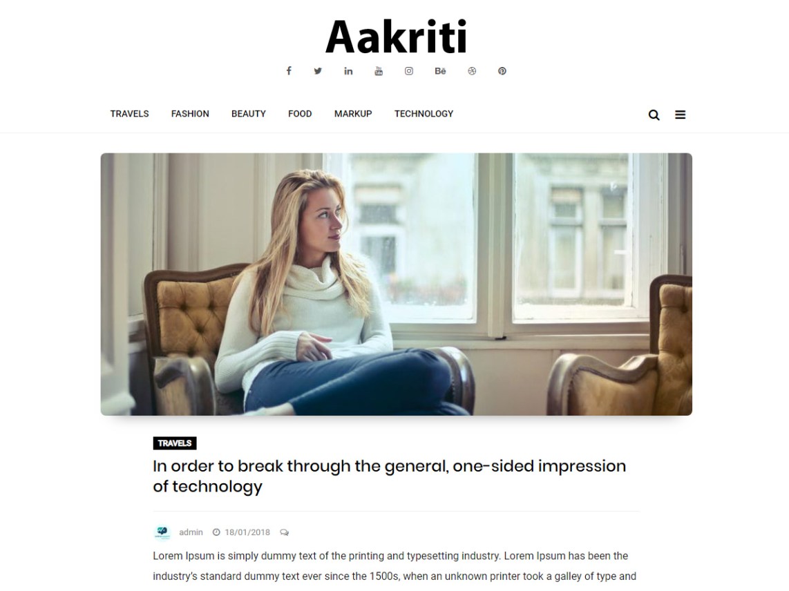Aakriti Personal Blog Chủ đề Miễn phí Tải về