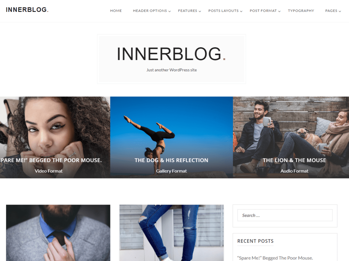 InnerBlog Theme Miễn phí Tải về