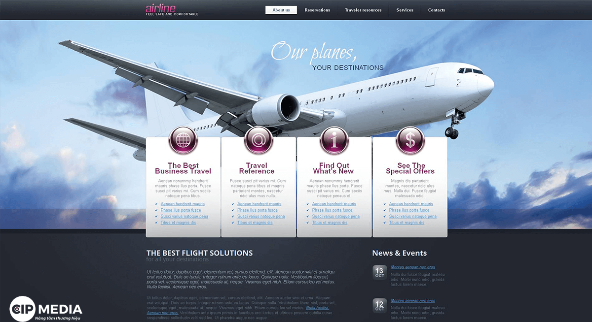 Thiết kế website bán vé máy bay trực tuyến uy tín